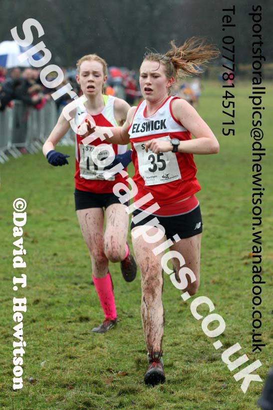 Womens under-17a  Northern Cross Country, Knowsley Safari Park. Photo: David T. Hewitson/Sports for All Pics